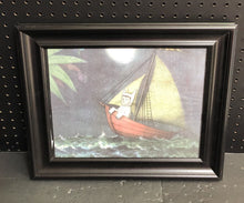Load image into Gallery viewer, "Max sailing home" framed art print
