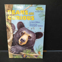 Load image into Gallery viewer, Bears are curious ( Step Into Reading)-reader
