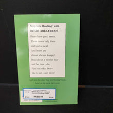Load image into Gallery viewer, Bears are curious ( Step Into Reading)-reader
