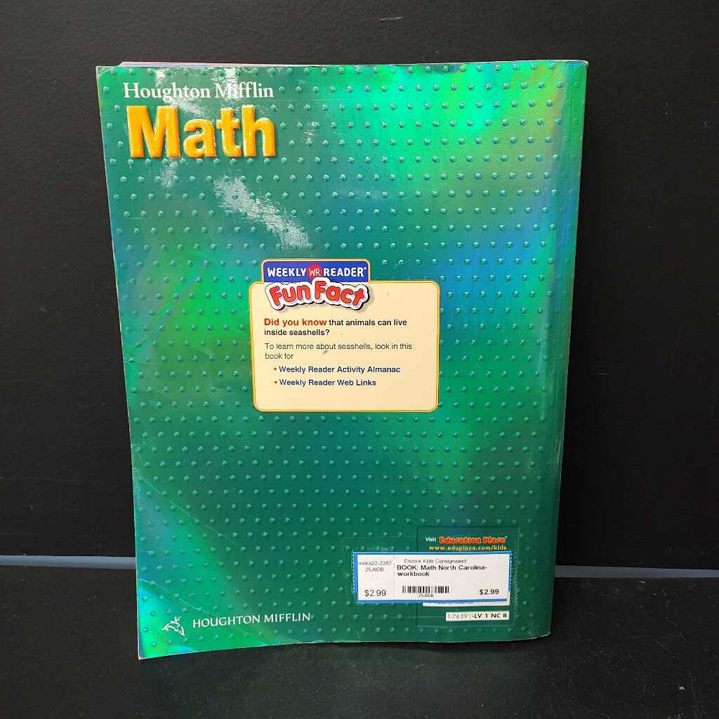 Math North Carolina-workbook – Encore Kids Consignment