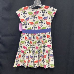 Bird dress w/ruffle skirt