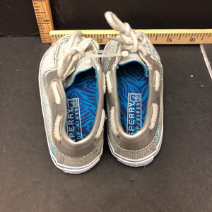 Girls sparkly boat shoes