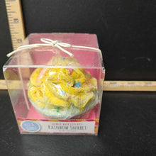 Load image into Gallery viewer, Rainbow Sherbet cupcake bath bomb(Fizz &amp; Bubble)
