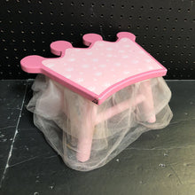 Load image into Gallery viewer, Princess crown stool w/tulle skirt
