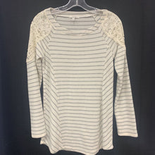 Load image into Gallery viewer, Lace striped tunic
