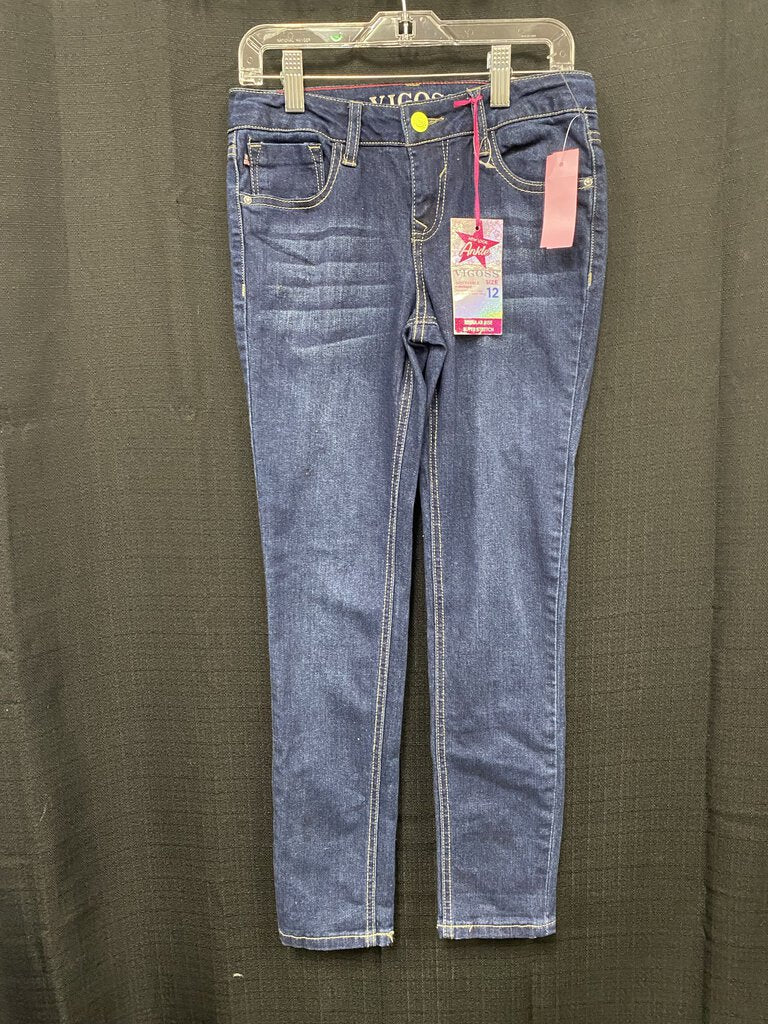 Denim ankle skinny pants