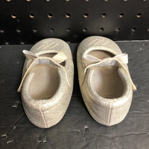 Girls Sparkly Bow Flats