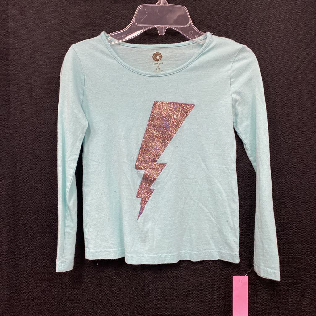 Glitter lightning bolt top