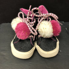 Load image into Gallery viewer, Girls Sparkly Pom-Pom Sneakers
