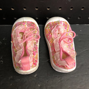 Girls Sparkly Ruffled Shoes