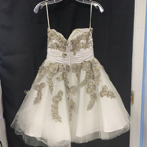 Formal dress w/floral & bling