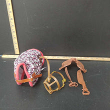 Load image into Gallery viewer, Horse Saddle, Bridle ,Cover for 18" dolls
