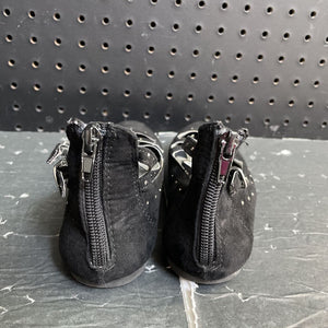 Girls Strappy Studded Flats