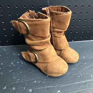 Girls Buckle Boots