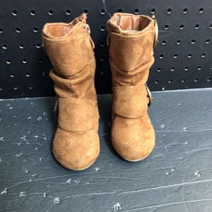 Girls Buckle Boots
