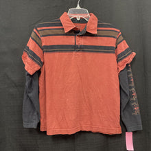 Load image into Gallery viewer, Striped Polo Shirt (Skull Boards)
