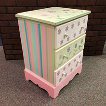 Load image into Gallery viewer, Floral 3 Drawer End Table
