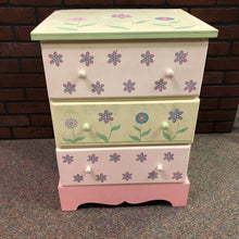 Load image into Gallery viewer, Floral 3 Drawer End Table

