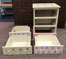 Load image into Gallery viewer, Floral 3 Drawer End Table
