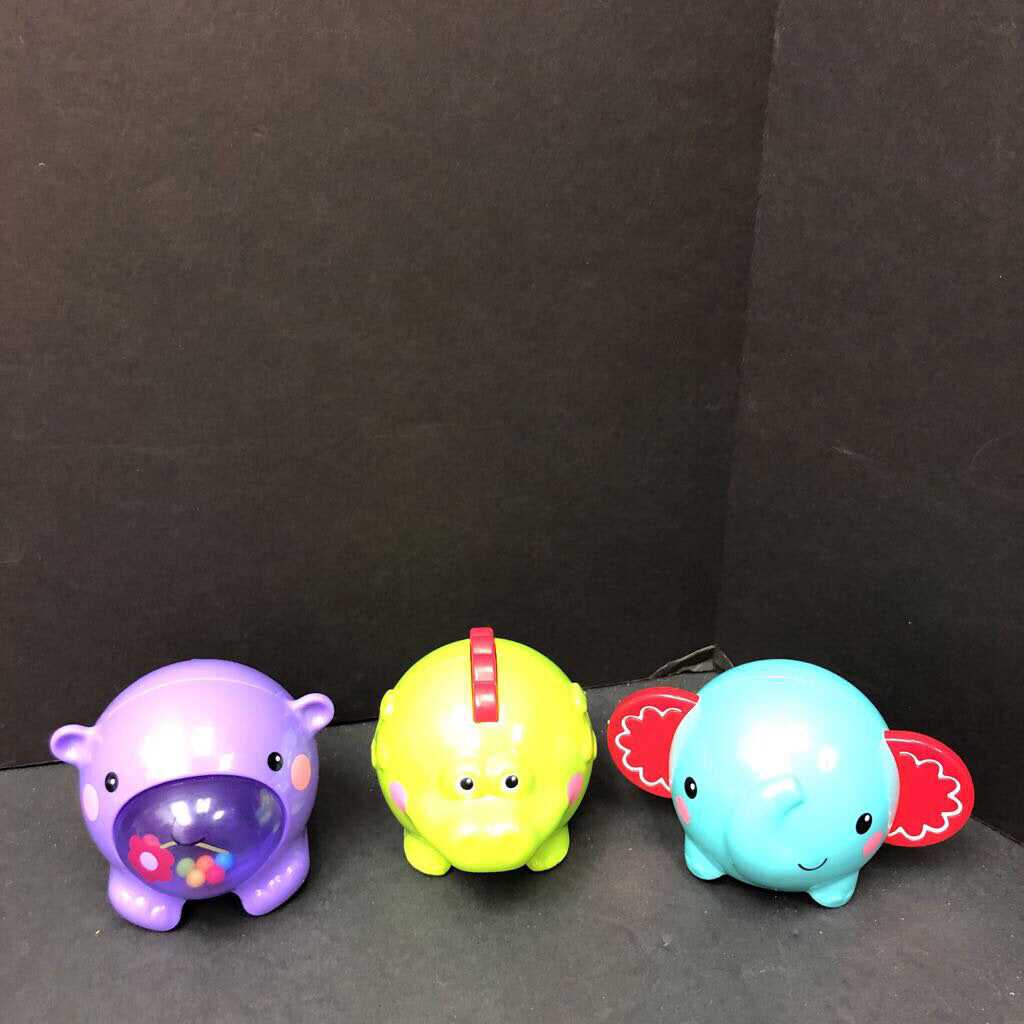 3pc Stacking Animal Rattles