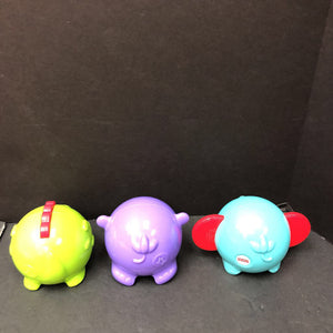 3pc Stacking Animal Rattles
