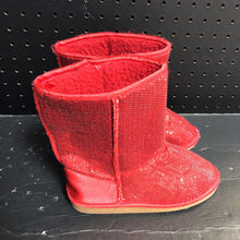 Load image into Gallery viewer, Girls Sequin Fur Lined Boots
