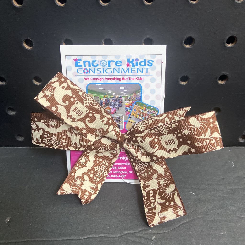 Halloween Ghosts & Bats Hairbow Clip