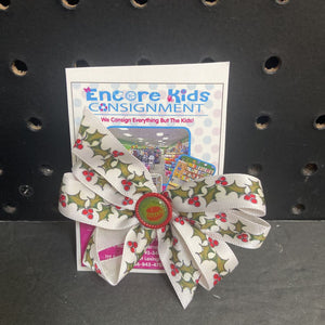 Christmas Ornament & Holly Hairbow Clip