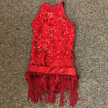 Load image into Gallery viewer, Sequin Leotard w/Fringe Skirt
