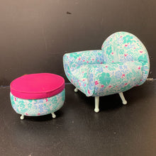 Load image into Gallery viewer, Hawaiian Chair &amp; ottoman

