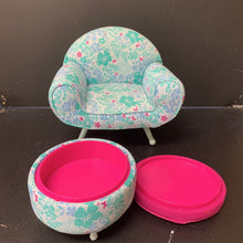 Load image into Gallery viewer, Hawaiian Chair &amp; ottoman
