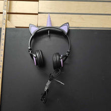Load image into Gallery viewer, Kitty unicorn headphones
