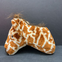 Load image into Gallery viewer, 3-D giraffe plush head nursery decor
