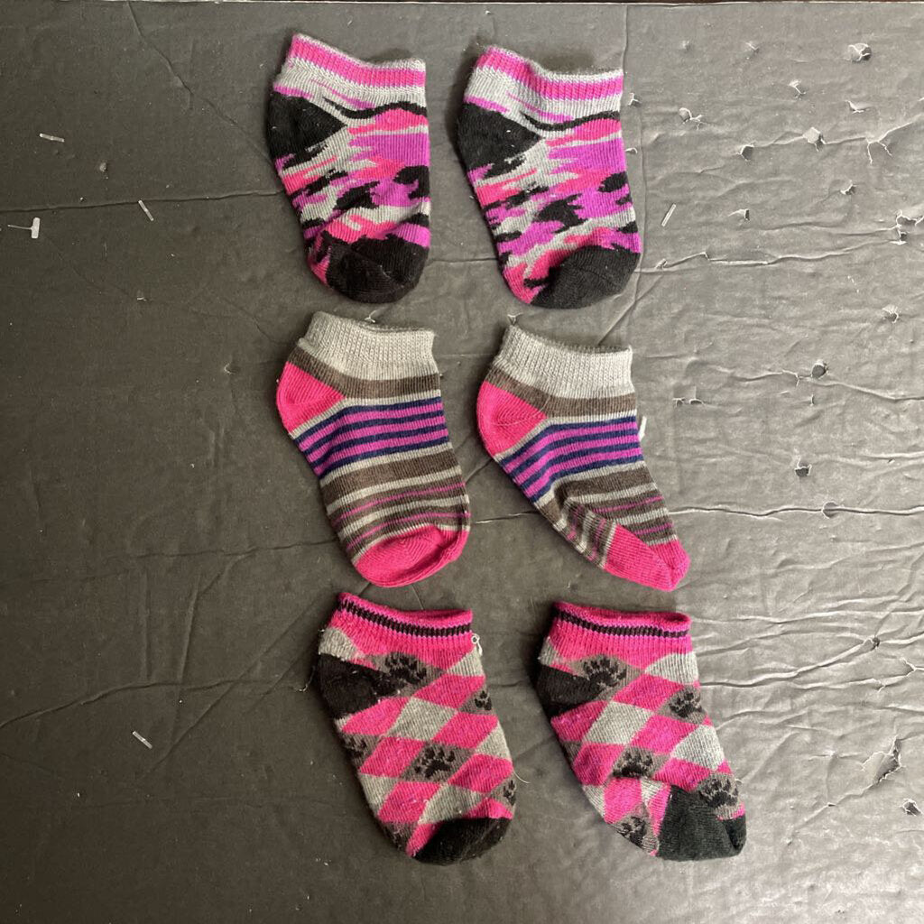 3pk Girls Socks