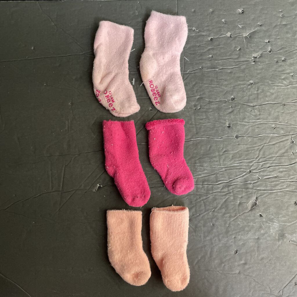 3pk Girls Socks
