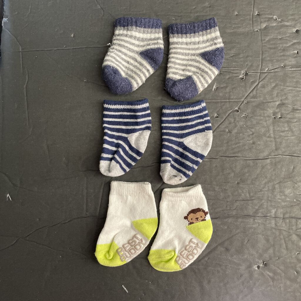3pk Boys Socks