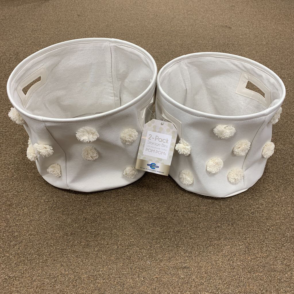 2pk Pom Pom Storage Bins (NEW)