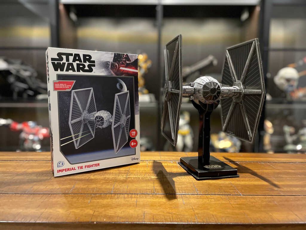 Tie Fighter 4D Paper Model Kit (NEW)