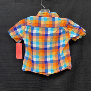 plaid button down shirt