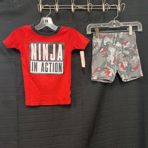 2pc "Ninja in action" sleepwear