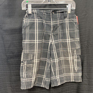 plaid cargo shorts