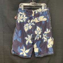 Load image into Gallery viewer, Flower reversible swim trunks
