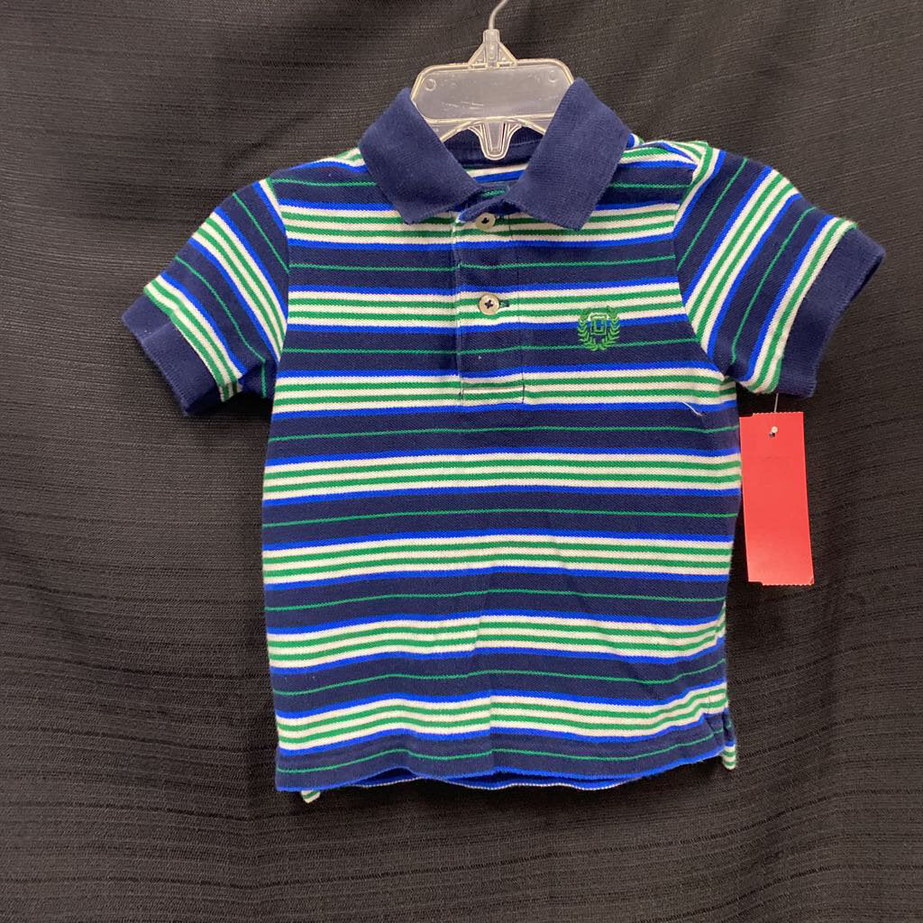 Striped polo shirt