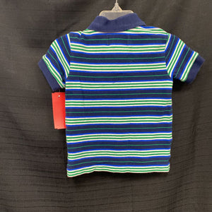 Striped polo shirt