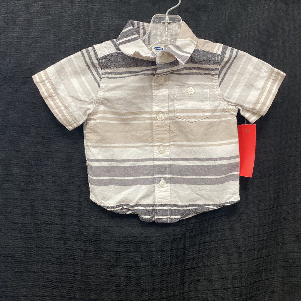 Striped button down shirt