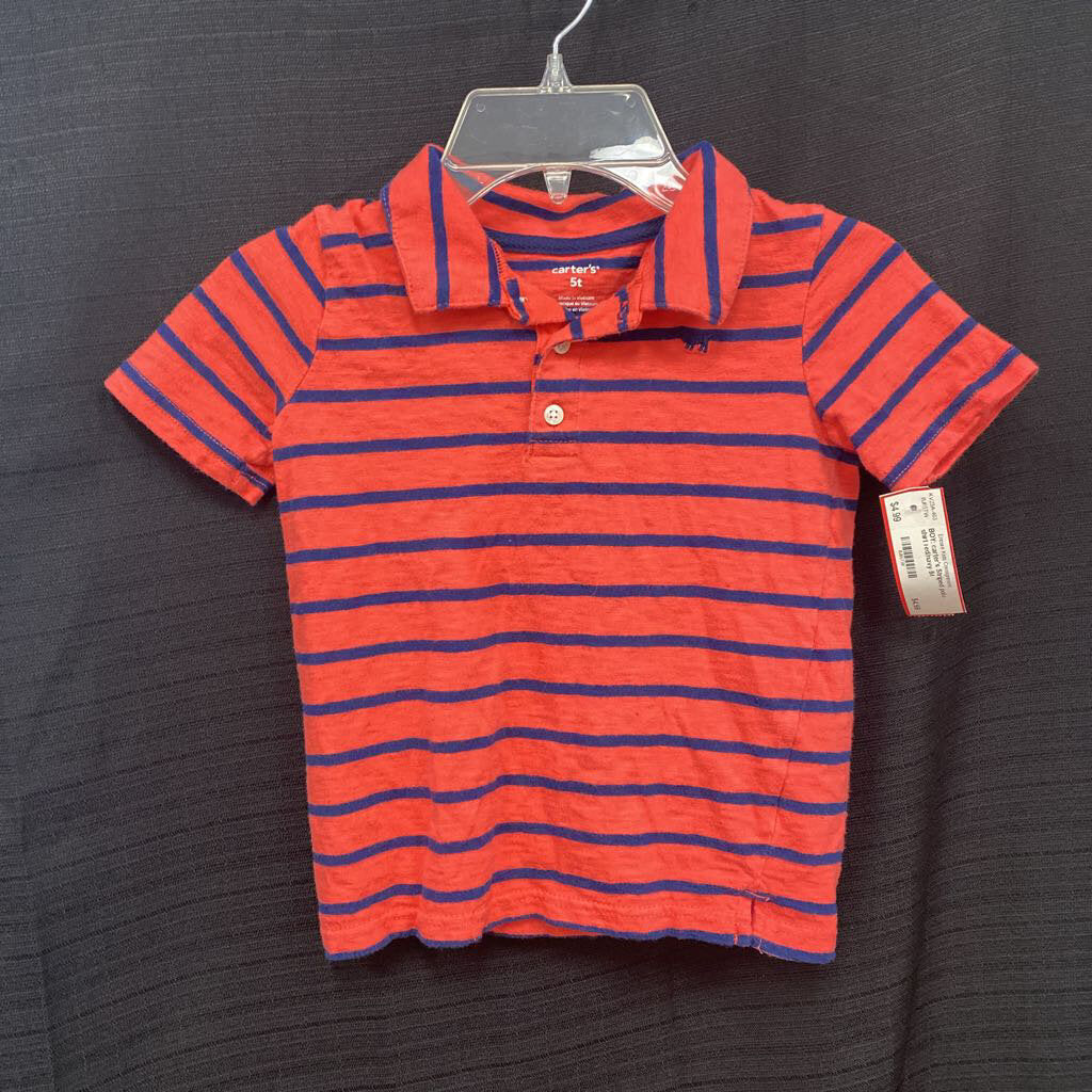 Striped polo shirt