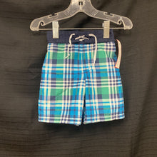 Load image into Gallery viewer, Plaid Swim Trunks

