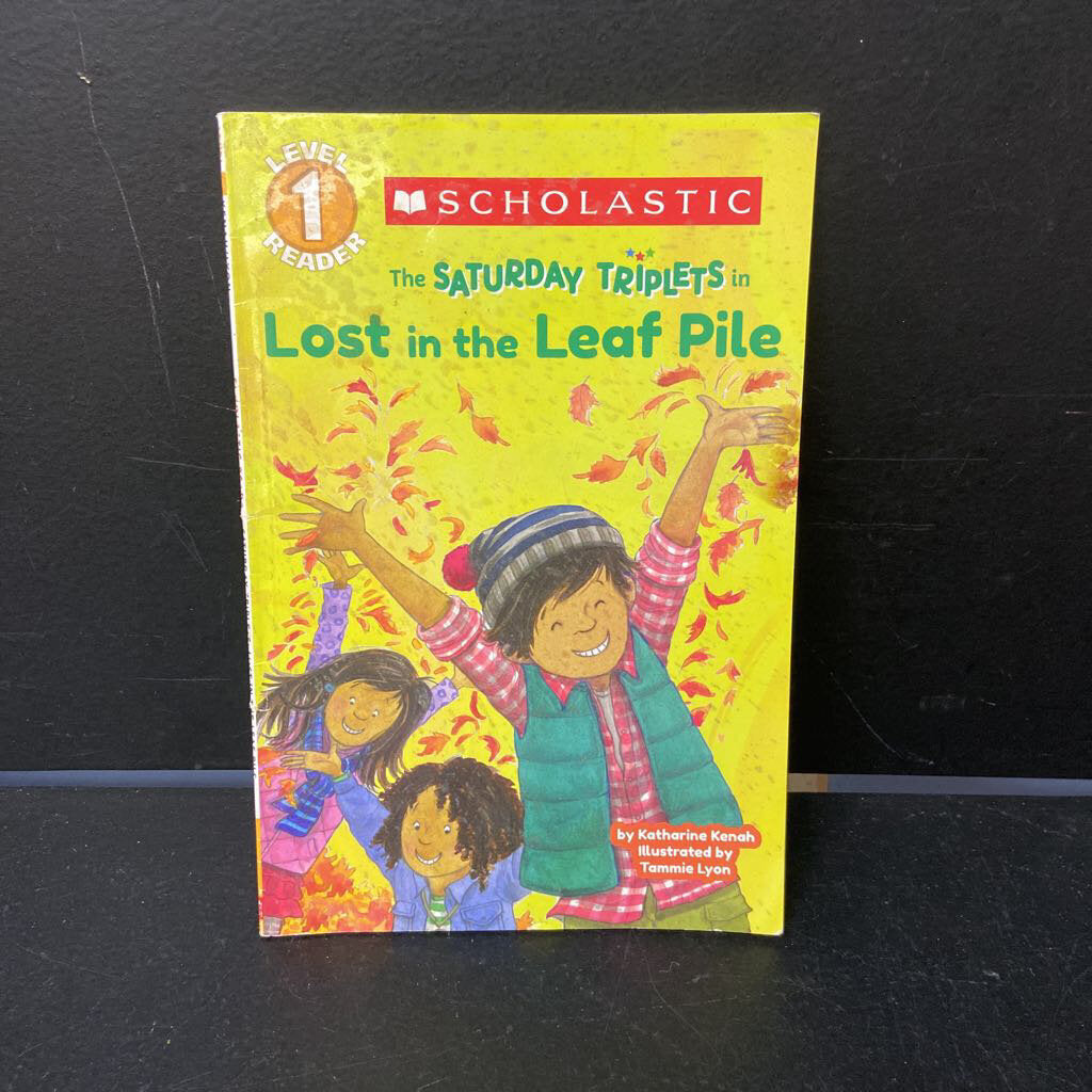 The Saturday Triplets in Lost in the Leaf Pile (Scholastic Level 1) -reader