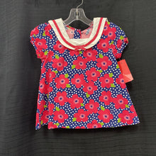 Load image into Gallery viewer, Flower collared top
