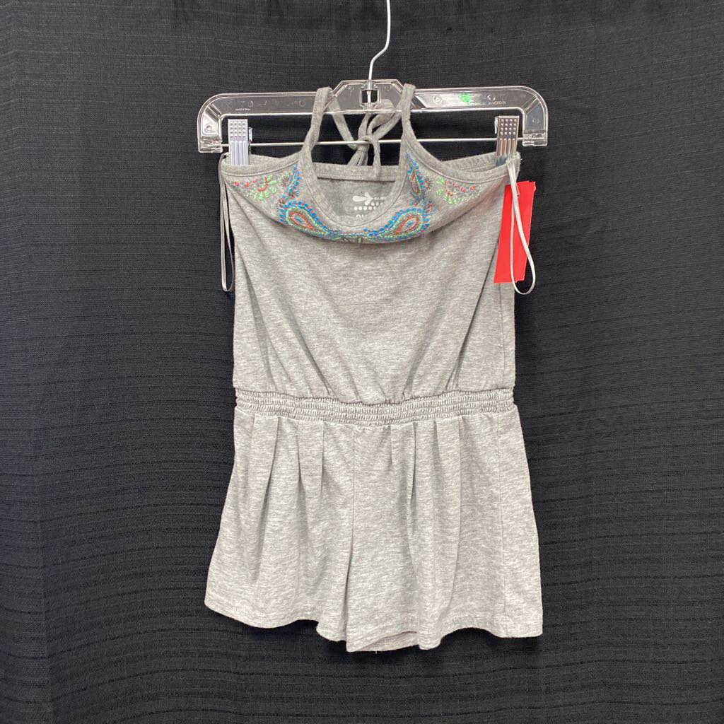 Paisley halter romper